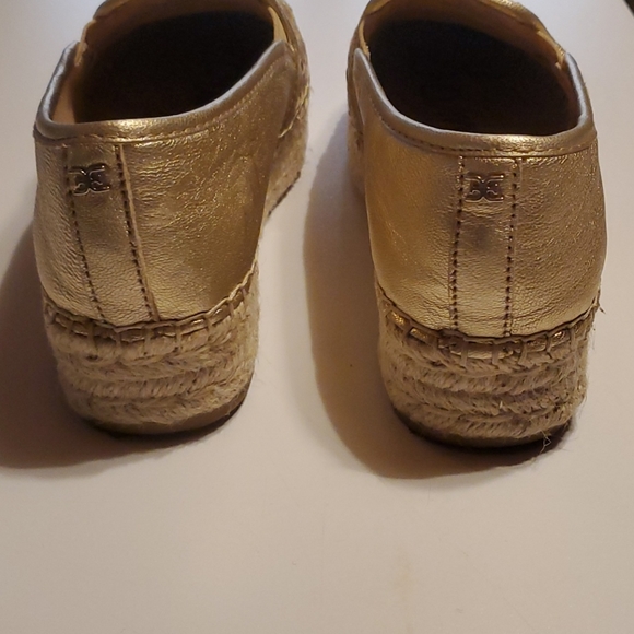 Sam Eldeman Catherine leather Woven Gold Slip-on - Picture 2 of 3